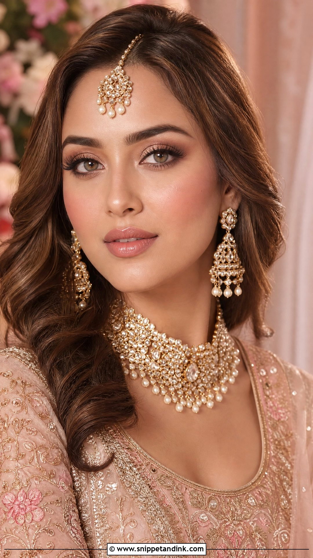 Soft Glam Bollywood Bridal Makeup - Snippet and Ink - 20 Bollywood Bridal Look Ideas