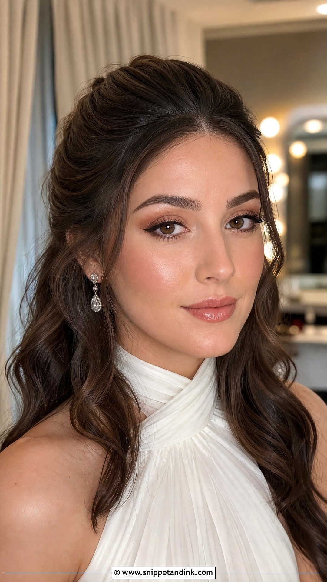 Soft Glam Bridal Eye Makeup - Snippet and Ink - 20 Bride Eye Makeup Wedding Day Ideas