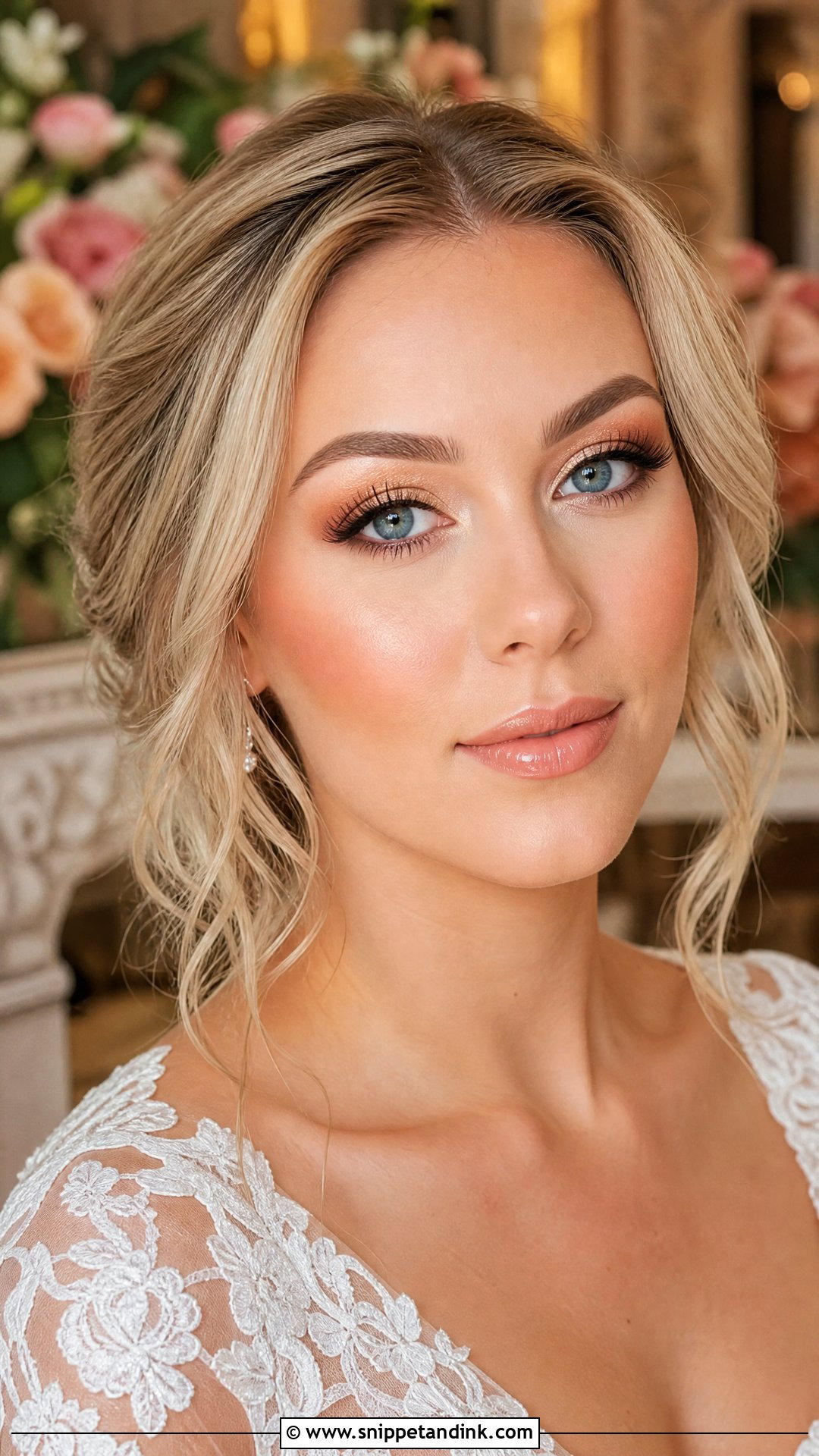 Soft Glam Bridal Makeup For Blue Eyes - Snippet and Ink - 20 Bridal Soft Glam Ideas