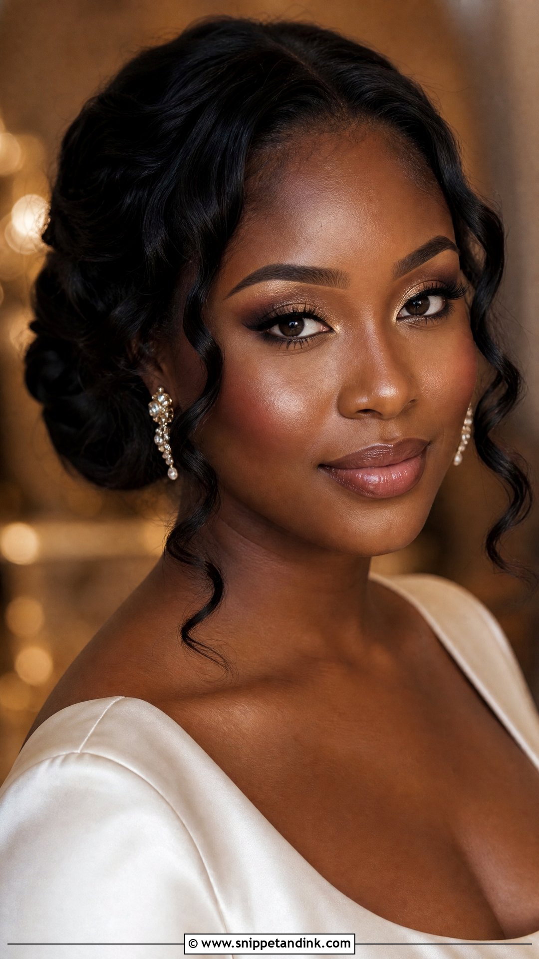 Soft Glam Bridal Makeup For Brown Eyes - Snippet and Ink - 20 Bridal Soft Glam Ideas