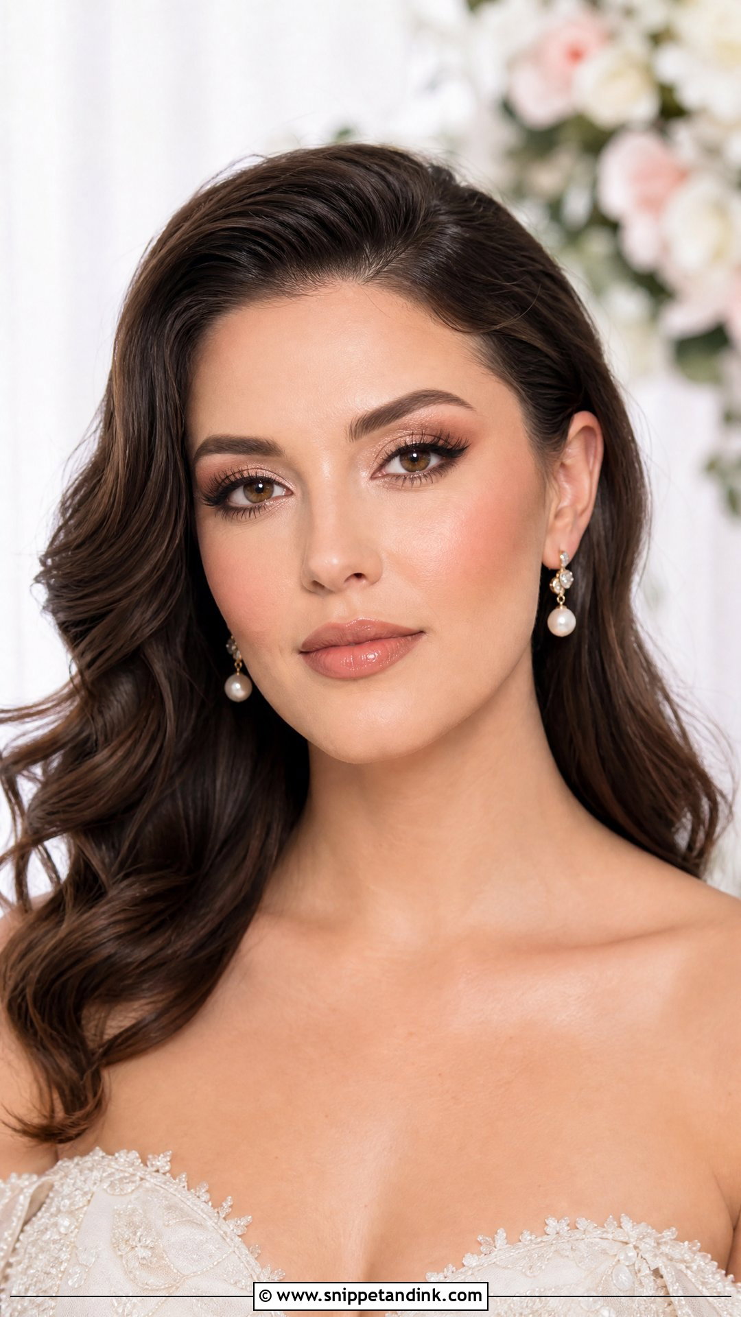 Soft Glam Bridal Makeup For Brown Eyes - Snippet and Ink - 30 Romantic Bridal Wedding Makeup for Brown Eyes