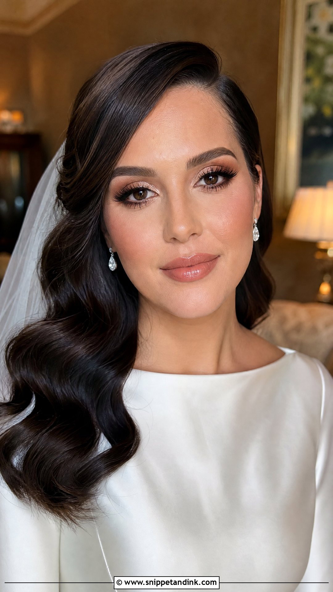 Soft Glam Bridal Makeup For Brown Eyes - Snippet and Ink - 35 Elegant Bridal Makeup for Brown Eyes