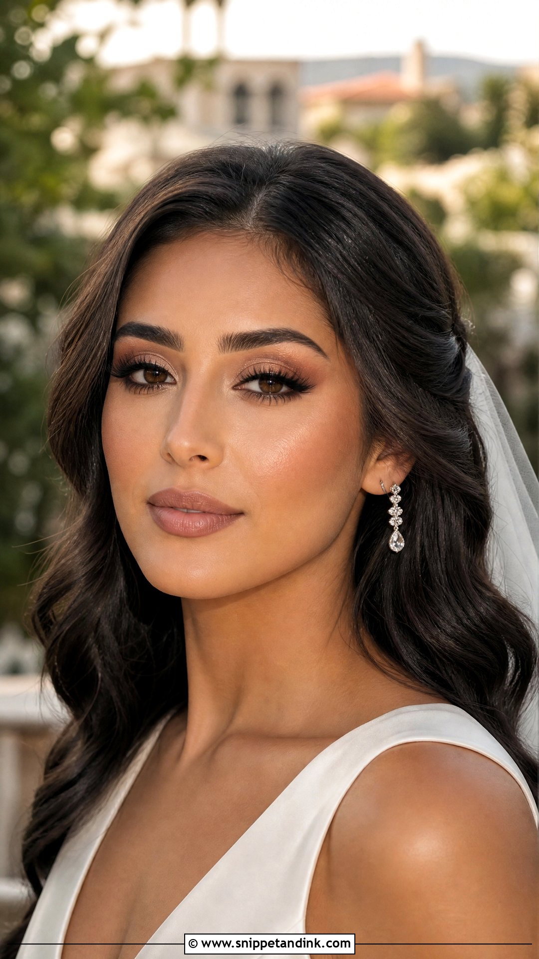 Soft Glam Bridal Makeup For Brown Eyes And Olive Skin - Snippet and Ink - 30 Soft Glam Bridal Makeup for Brown Eyes