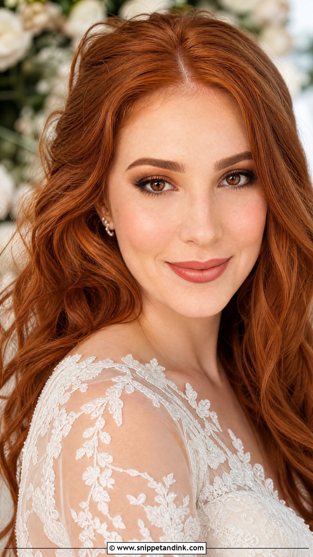 Soft Glam Bridal Makeup For Brown Eyes And Red Hair - Snippet and Ink - 30 Soft Glam Bridal Makeup for Brown Eyes