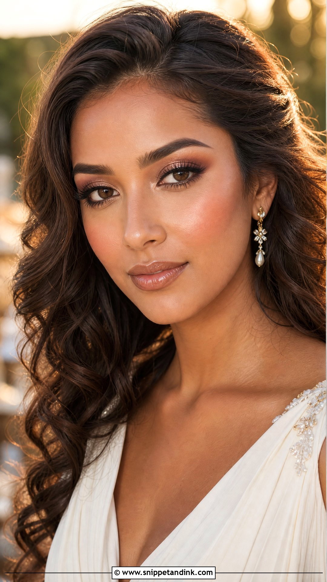 Soft Glam Bridal Makeup For Brown Eyes And Tan Skin - Snippet and Ink - 30 Soft Glam Bridal Makeup for Brown Eyes