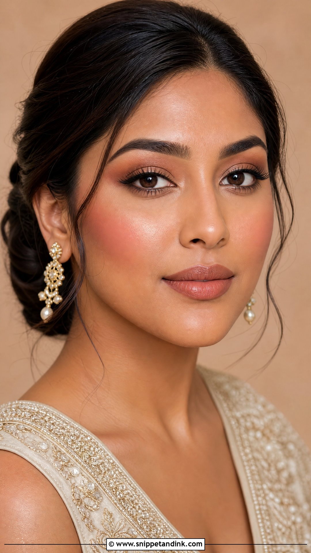 Soft Glam Bridal Makeup For Brown Skin - Snippet and Ink - 20 Brown Girl Bridal Makeup Ideas