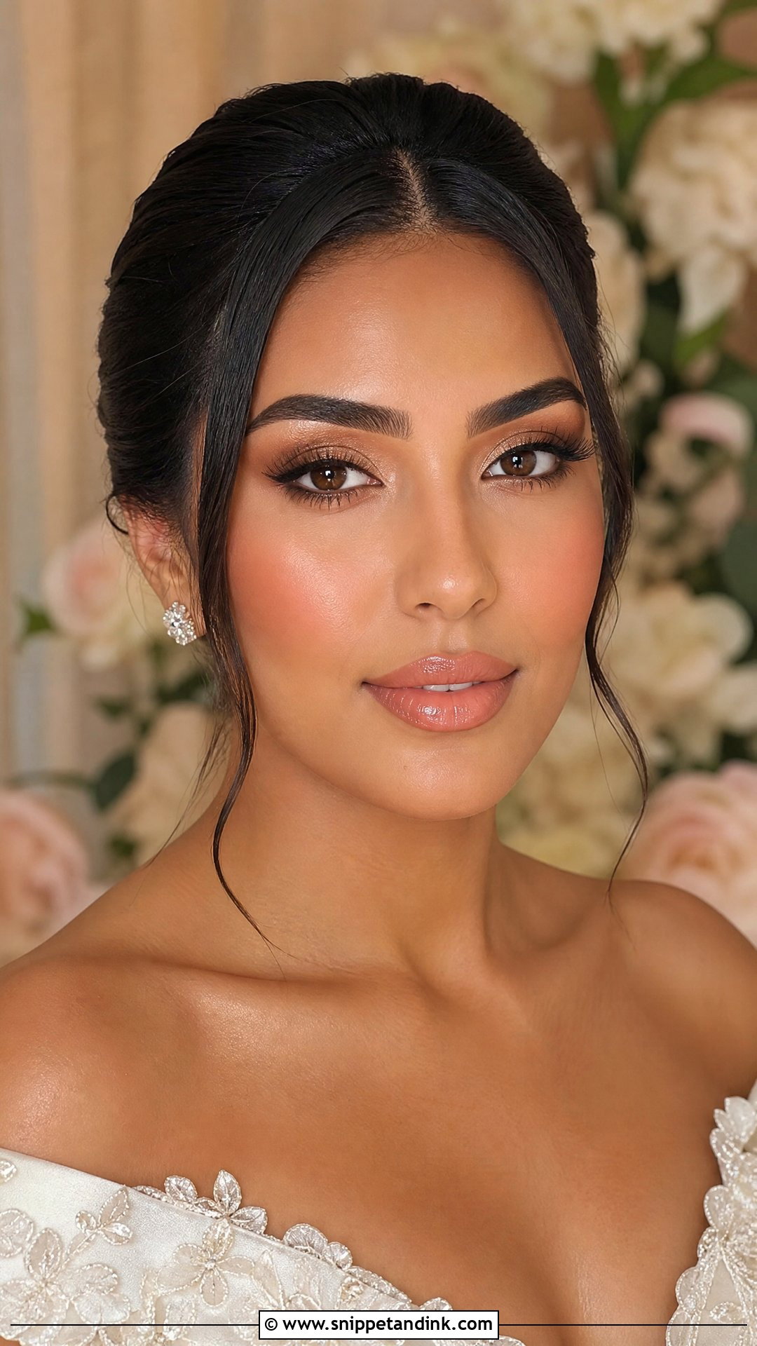 Soft Glam Bridal Makeup For Brown Skin - Snippet and Ink - 20 Bridal Makeup Brown Skin Ideas