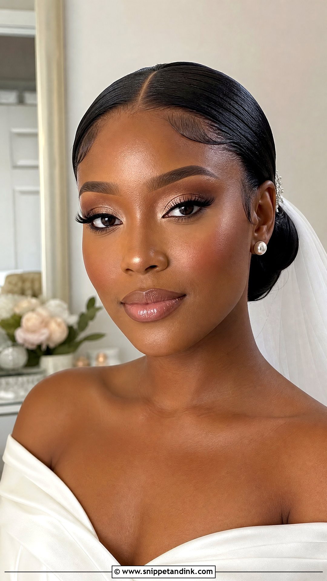 Soft Glam Bridal Makeup For Dark Skin - Snippet and Ink - 25 Black Bridal Makeup Dark Skin Ideas
