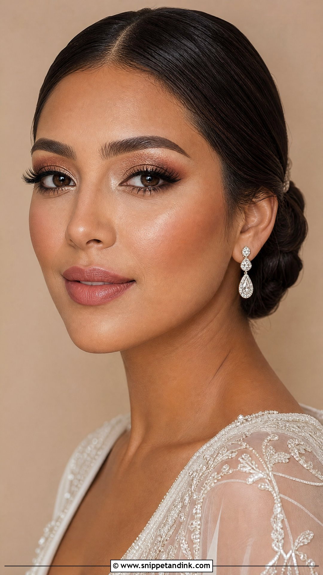 Soft Glam Bridal Makeup For Dusky Skin - Snippet and Ink - 20 Dusky Skin Bridal Makeup Ideas