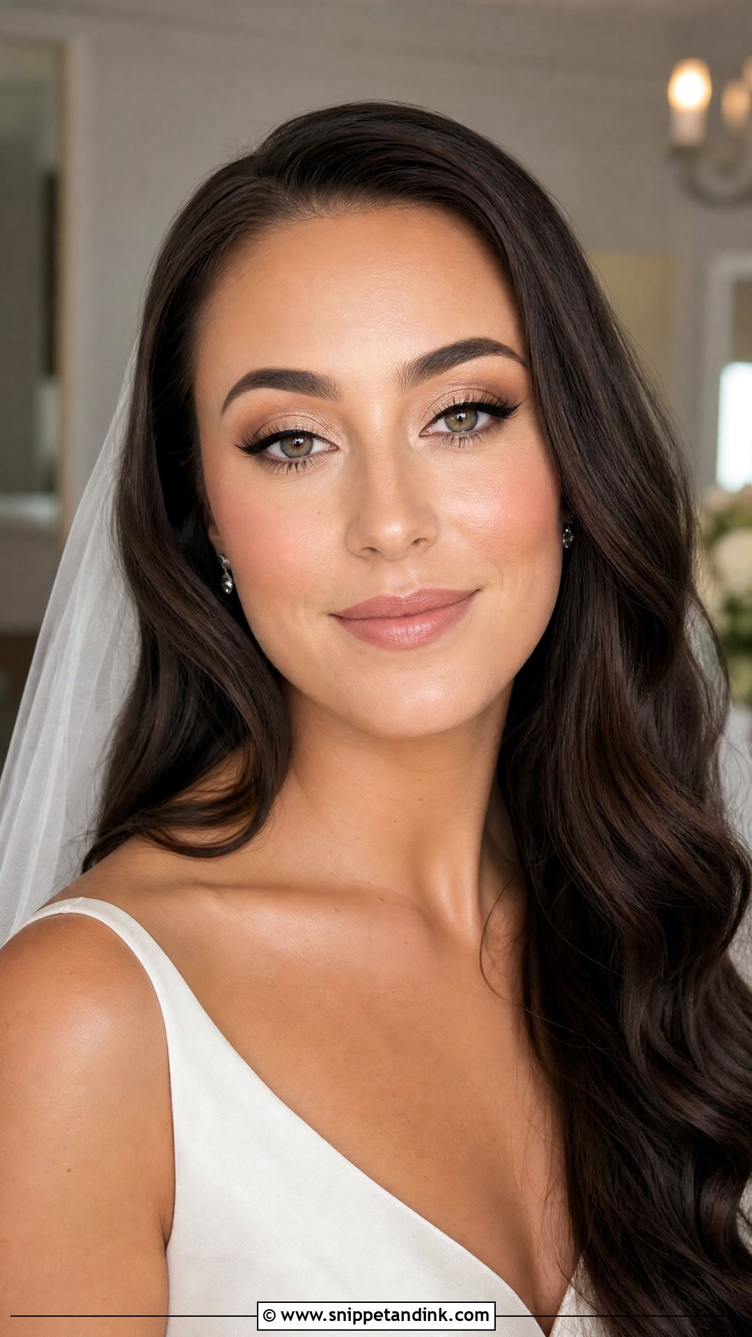 Soft Glam Bridal Makeup For Hazel Eyes Brunettes - Snippet and Ink - 20 Bridal Makeup for Hazel Eyes Brunettes