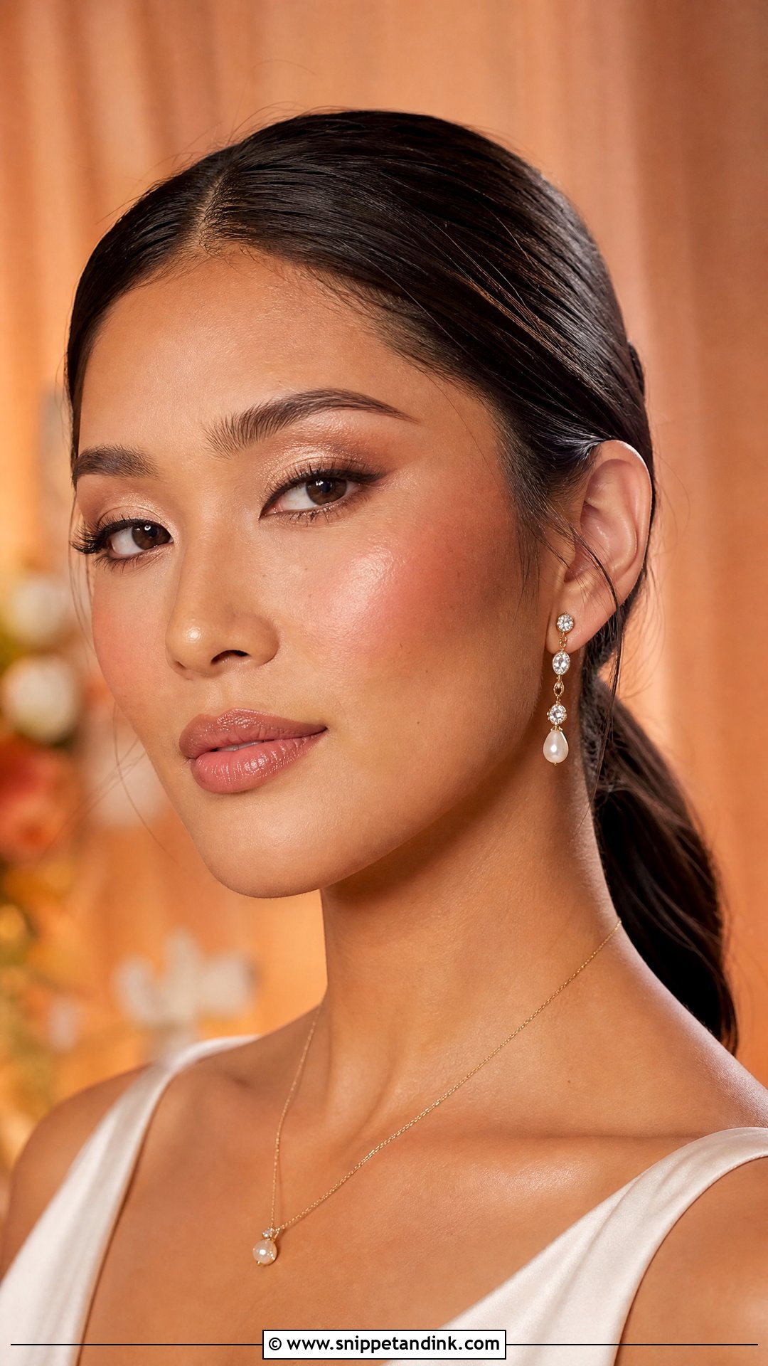 Soft Glam Bridal Makeup For Hooded Eyes - Snippet and Ink - 20 Bridal Soft Glam Ideas