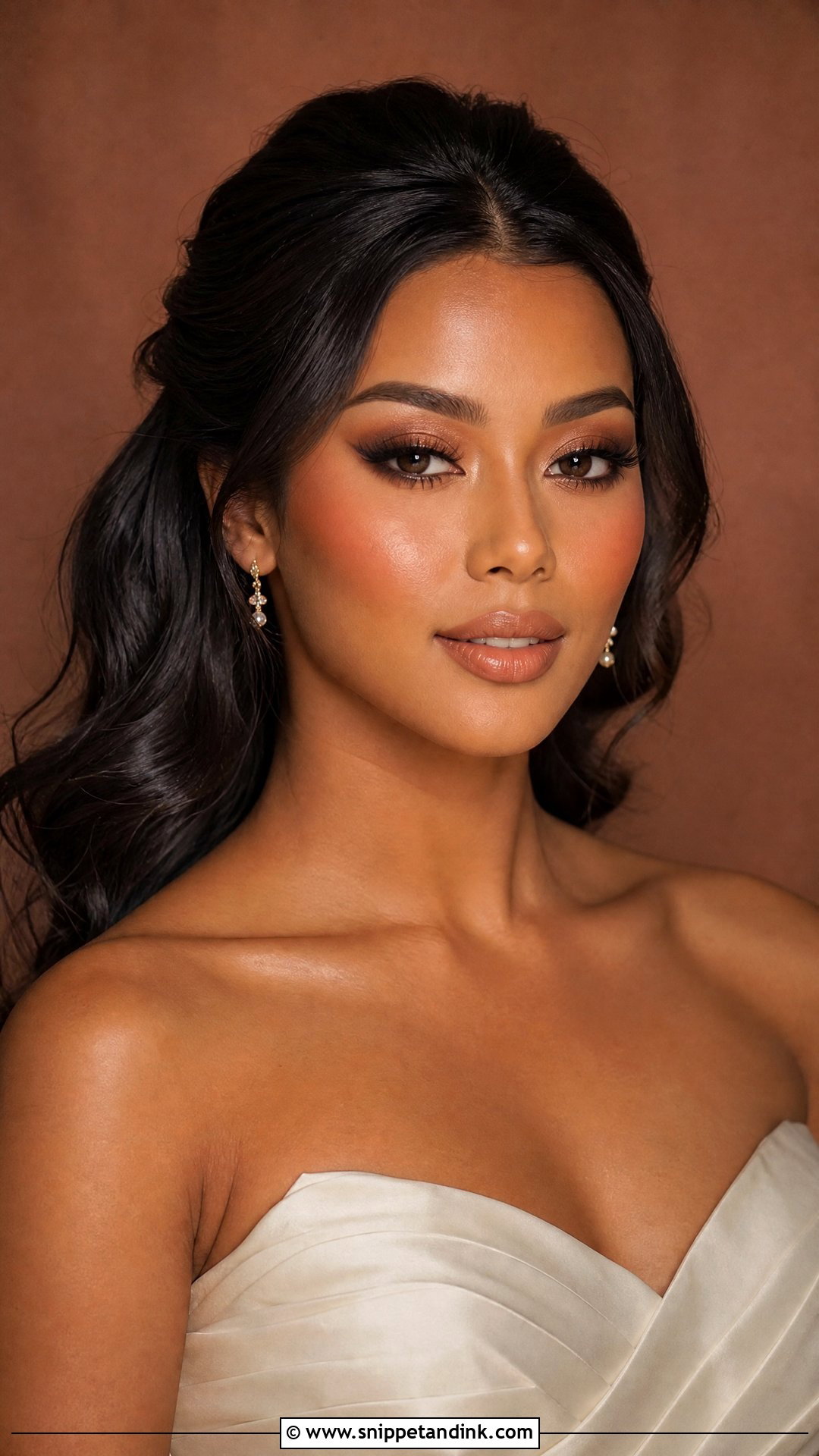 Soft Glam Bridal Makeup For Tan Skin - Snippet and Ink - 25 Soft Glam Wedding Makeup Brides