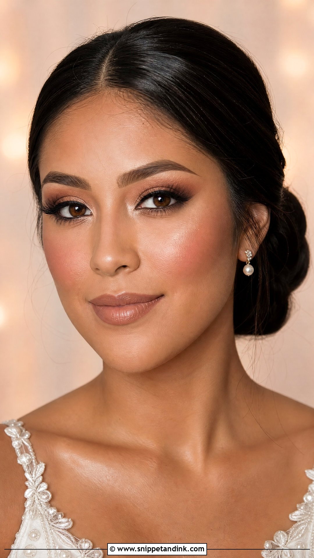 Soft Glam Bridal Makeup On Brown Skin - Snippet and Ink - 20 Bridal Makeup on Brown Skin Ideas