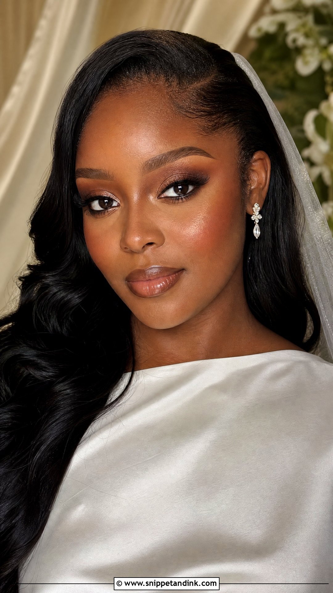 Soft Glam Bridal Makeup With Bronze Eyes - Snippet and Ink - 20 Soft Glam Bridal Makeup Black Women