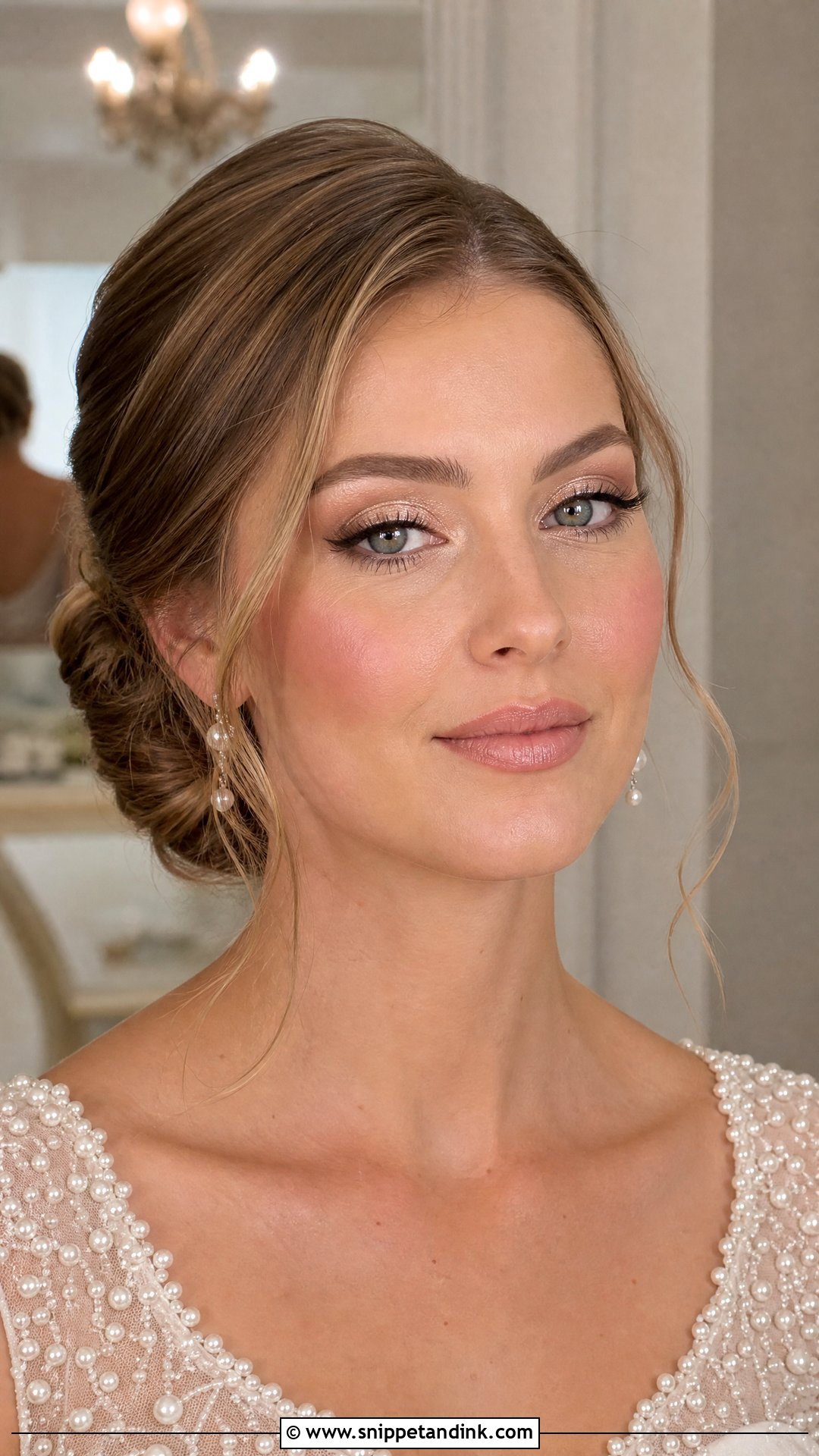 Soft Glam Bridal Makeup With Champagne Eyeshadow - Snippet and Ink - 35 Soft Glam Bridal Makeup Ideas