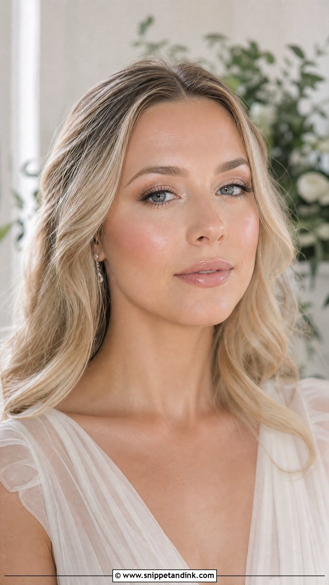 Soft Glam Bridal Makeup With Dewy Skin - Snippet and Ink - 30 Soft Glam Bridal Make Up Ideas