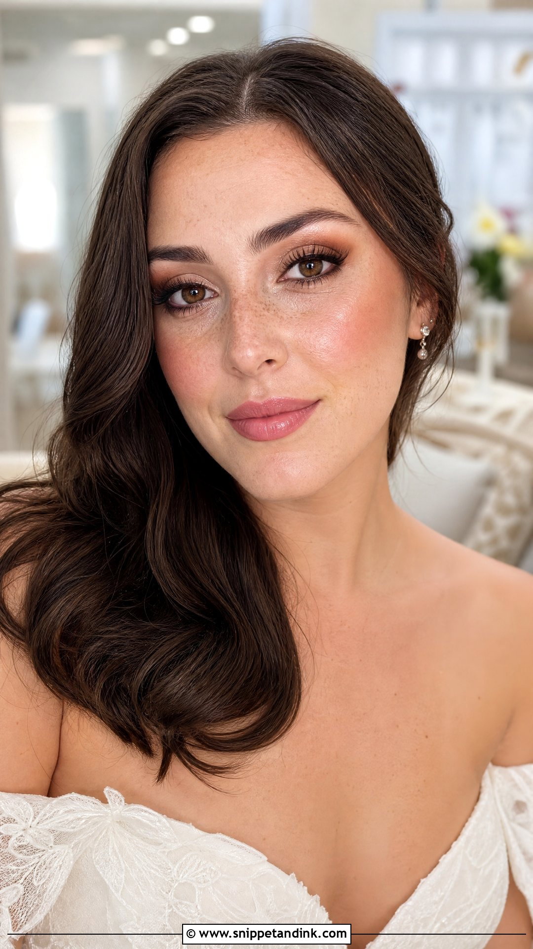 Soft Glam Bridal Makeup With Freckles - Snippet and Ink - 20 Bridal Makeup Freckles