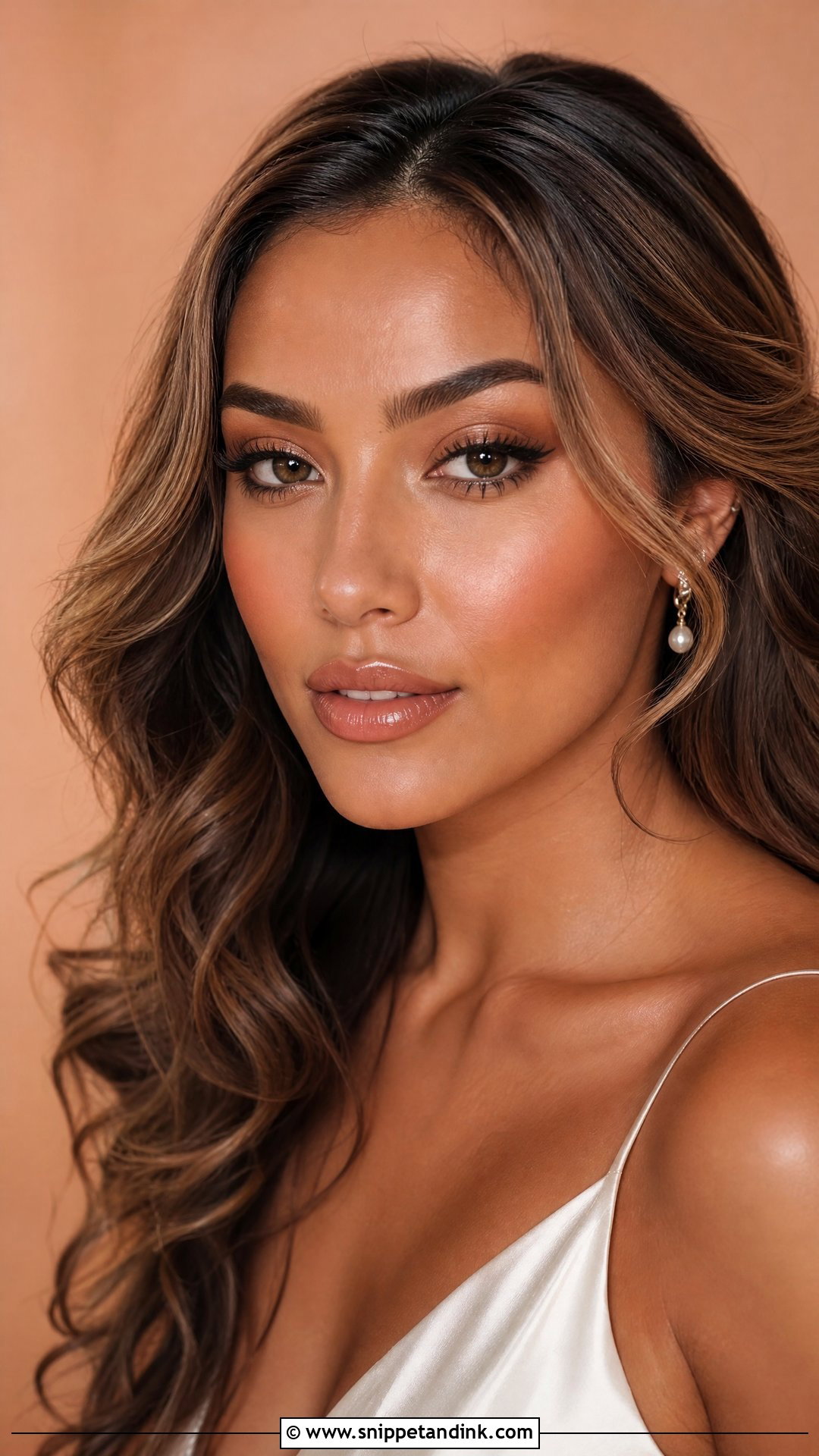 Soft Glam Bridal Makeup With Glossy Lips - Snippet and Ink - 25 Soft Glam Wedding Makeup Brides
