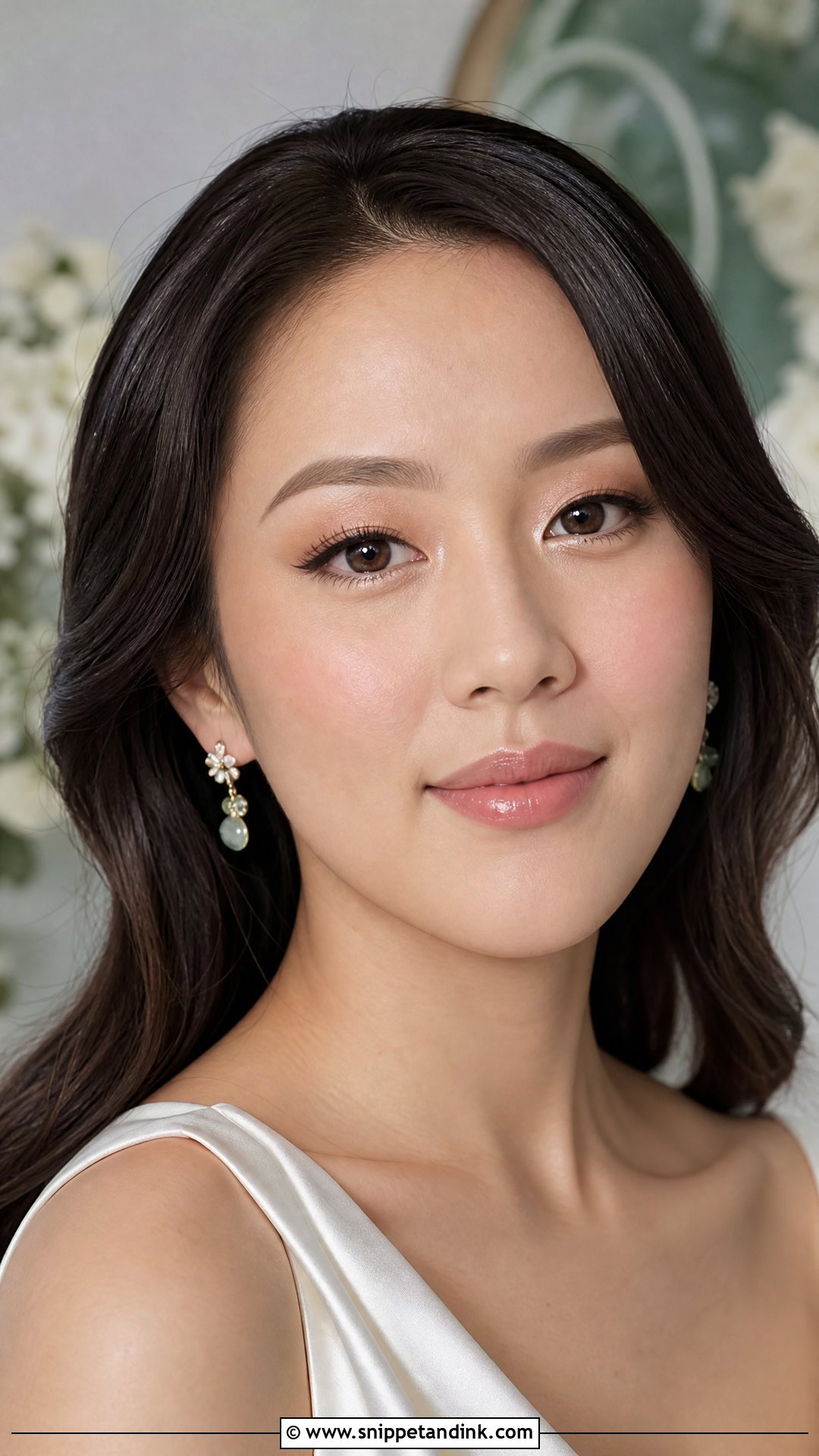 Soft Glam Bridal Makeup With Inner Corner Shimmer - Snippet and Ink - 30 Soft Glam Bridal Make Up Ideas
