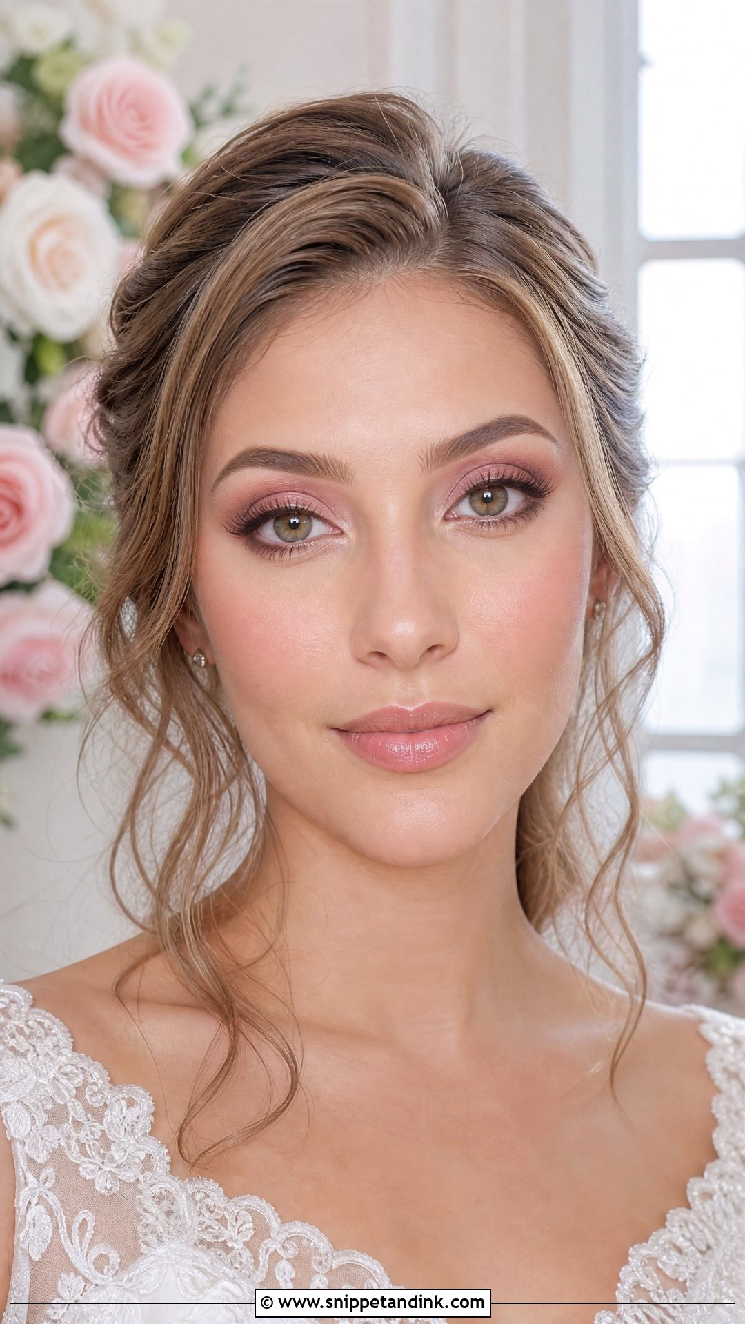 Soft Glam Bridal Makeup With Monochrome Pink - Snippet and Ink - 35 Soft Glam Bridal Makeup Ideas