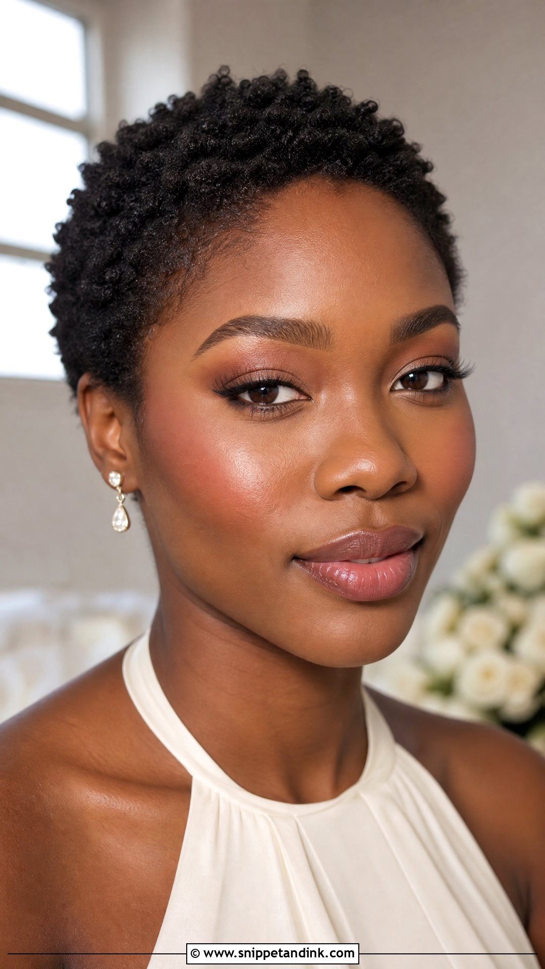 Soft Glam Bridal Makeup With Natural Lashes - Snippet and Ink - 20 Soft Glam Bridal Makeup Black Women