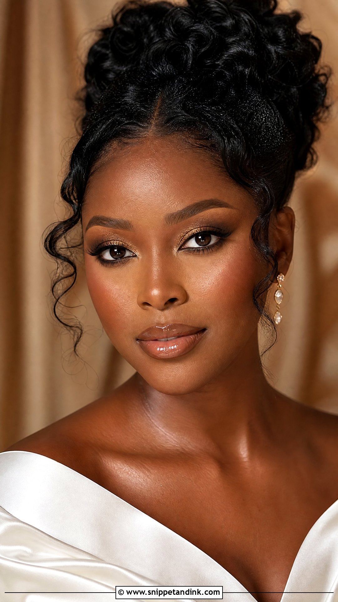 Soft Glam Bridal Makeup With Nude Gloss - Snippet and Ink - 25 Soft Glam Bridal Makeup for Green Eyes
