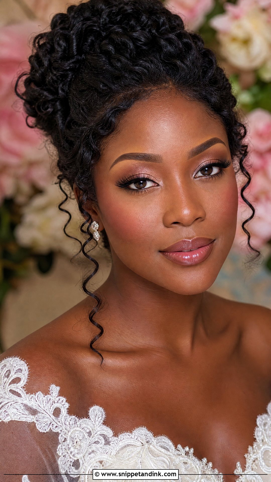 Soft Glam Bridal Makeup With Pink Blush - Snippet and Ink - 20 Soft Glam Bridal Makeup Black Women