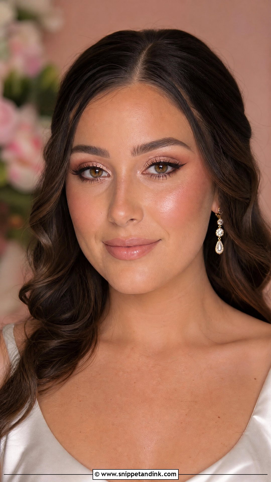 Soft Glam Bridal Makeup With Rose Gold Eyes - Snippet and Ink - 25 Soft Glam Bridal Makeup for Green Eyes