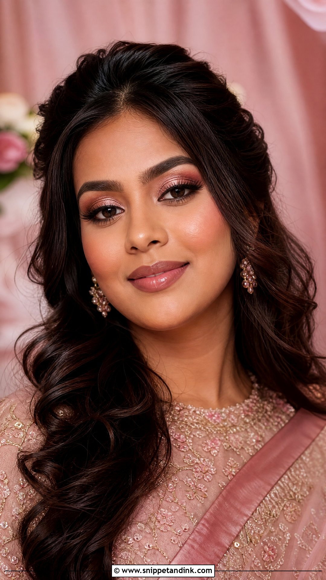 Soft Glam Bridal Makeup With Rose Gold Eyes - Snippet and Ink - 20 Soft Glam Bridal Makeup Black Women