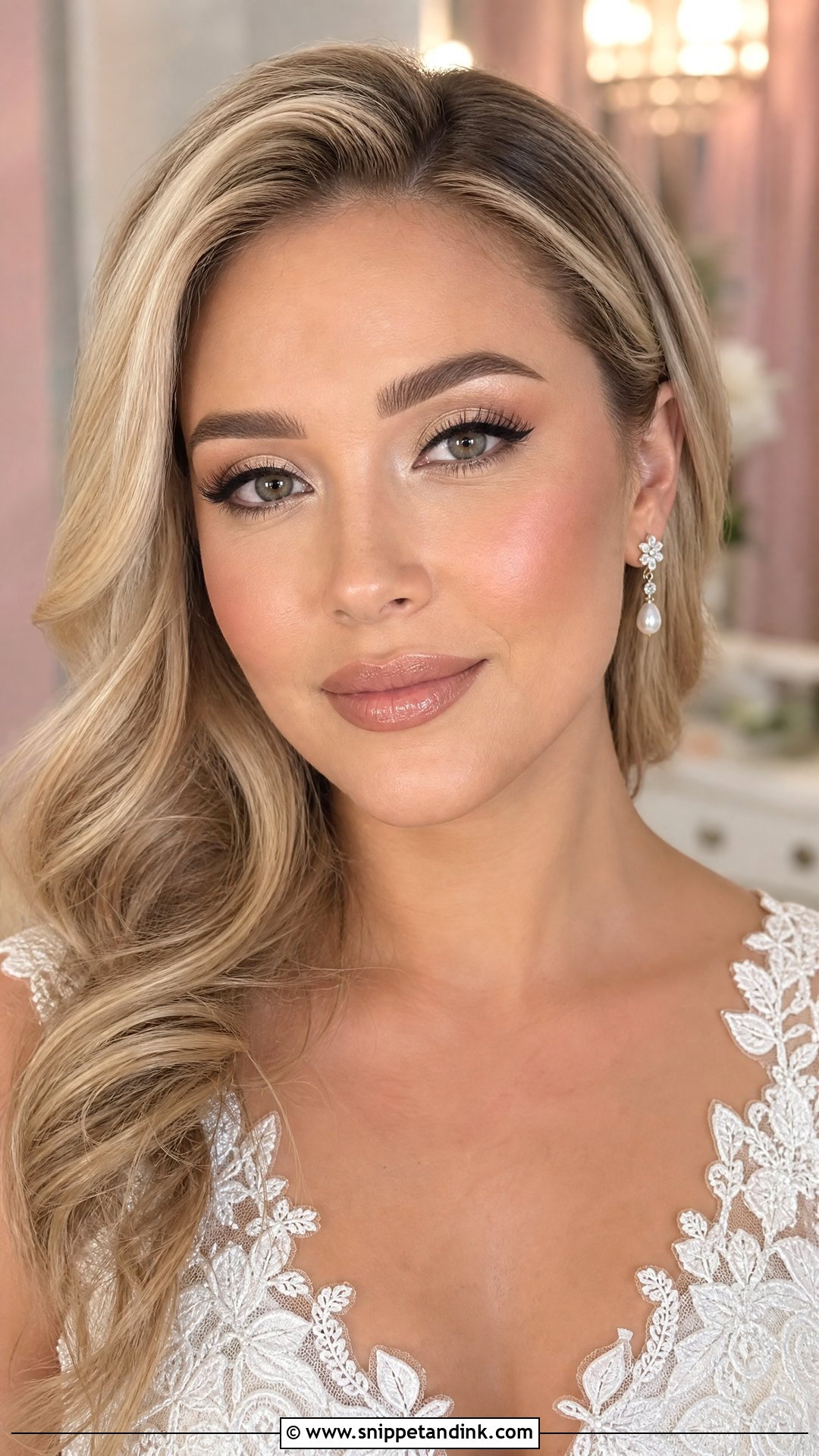 Soft Glam Bridal Makeup With Soft Cut Crease - Snippet and Ink - 30 Soft Glam Bridal Make Up Ideas