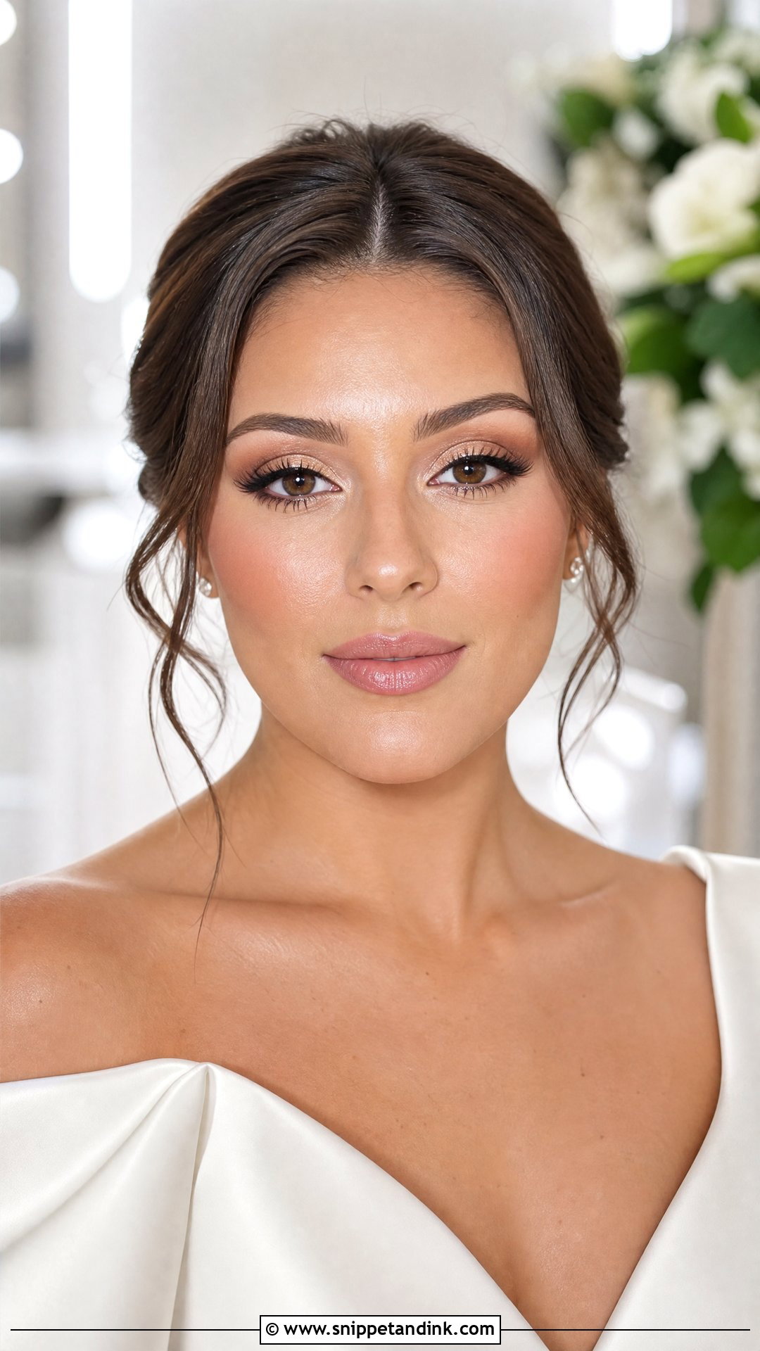 Soft Glam Bridal Makeup With Soft Cut Crease - Snippet and Ink - 35 Soft Glam Bridal Makeup Ideas