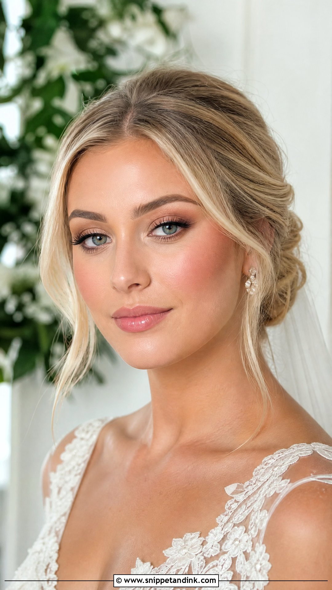 Soft Glam Bridal Makeup With Soft Matte Eyes - Snippet and Ink - 35 Soft Glam Bridal Makeup Ideas