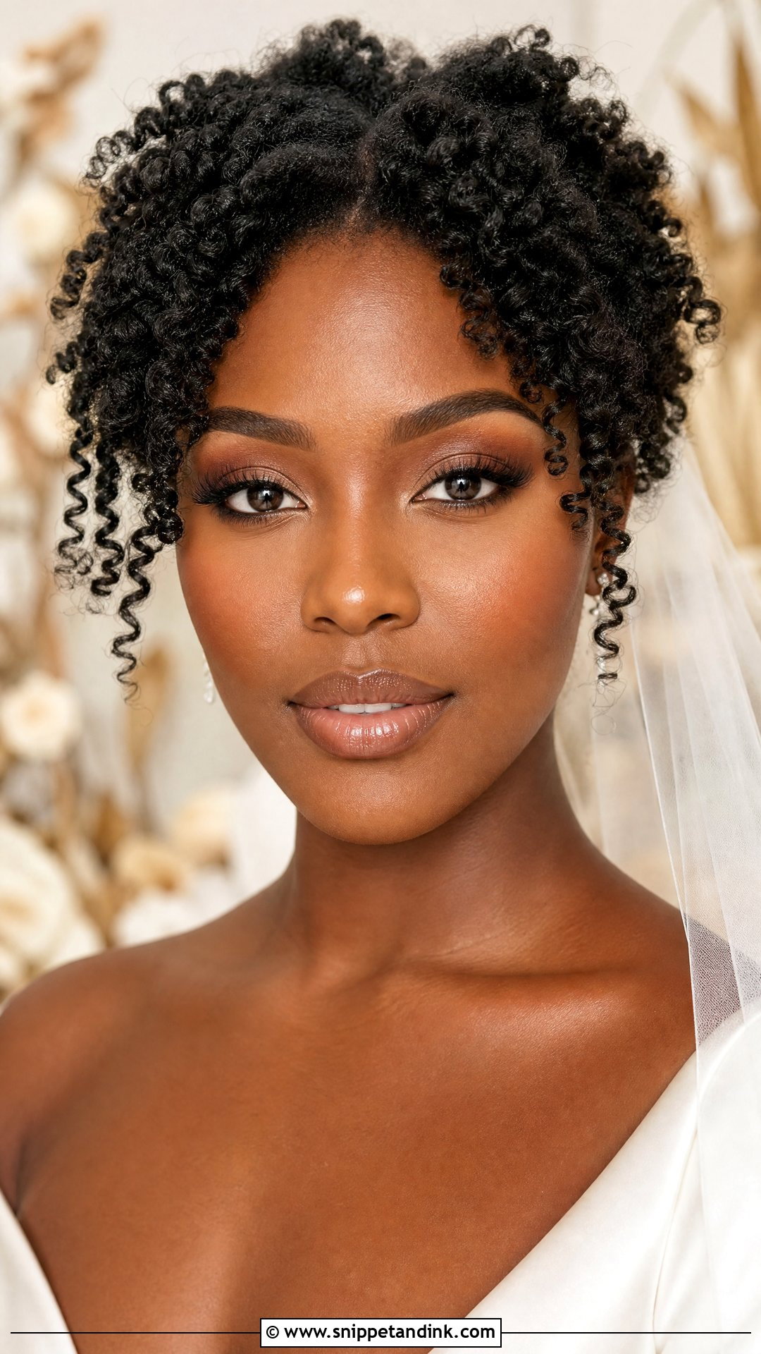 Soft Glam Bridal Makeup With Warm Brown Eyeshadow - Snippet and Ink - 20 Soft Glam Bridal Makeup Black Women