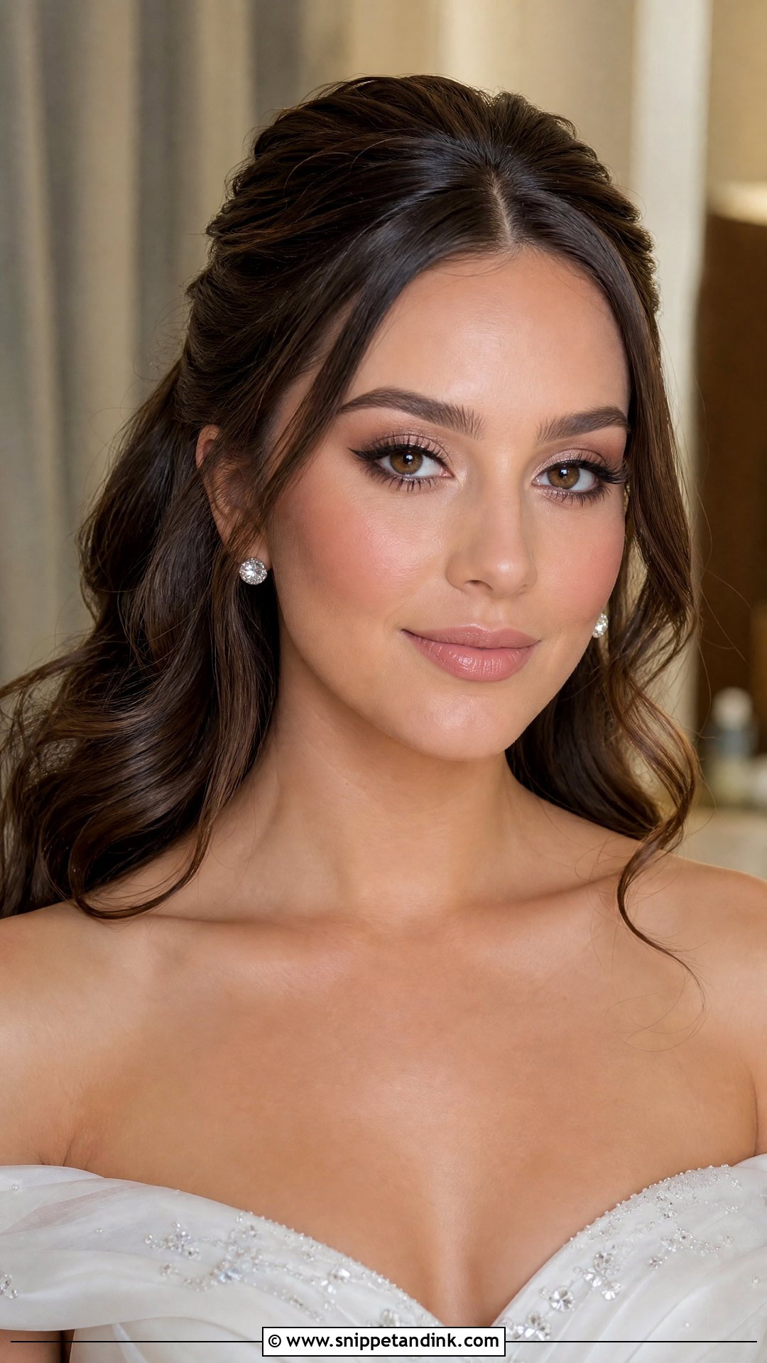 Soft Glam Bridal Makeup for Brown Eyes - Snippet and Ink - 20 Bridal Wedding Make Up for Brown Eyes