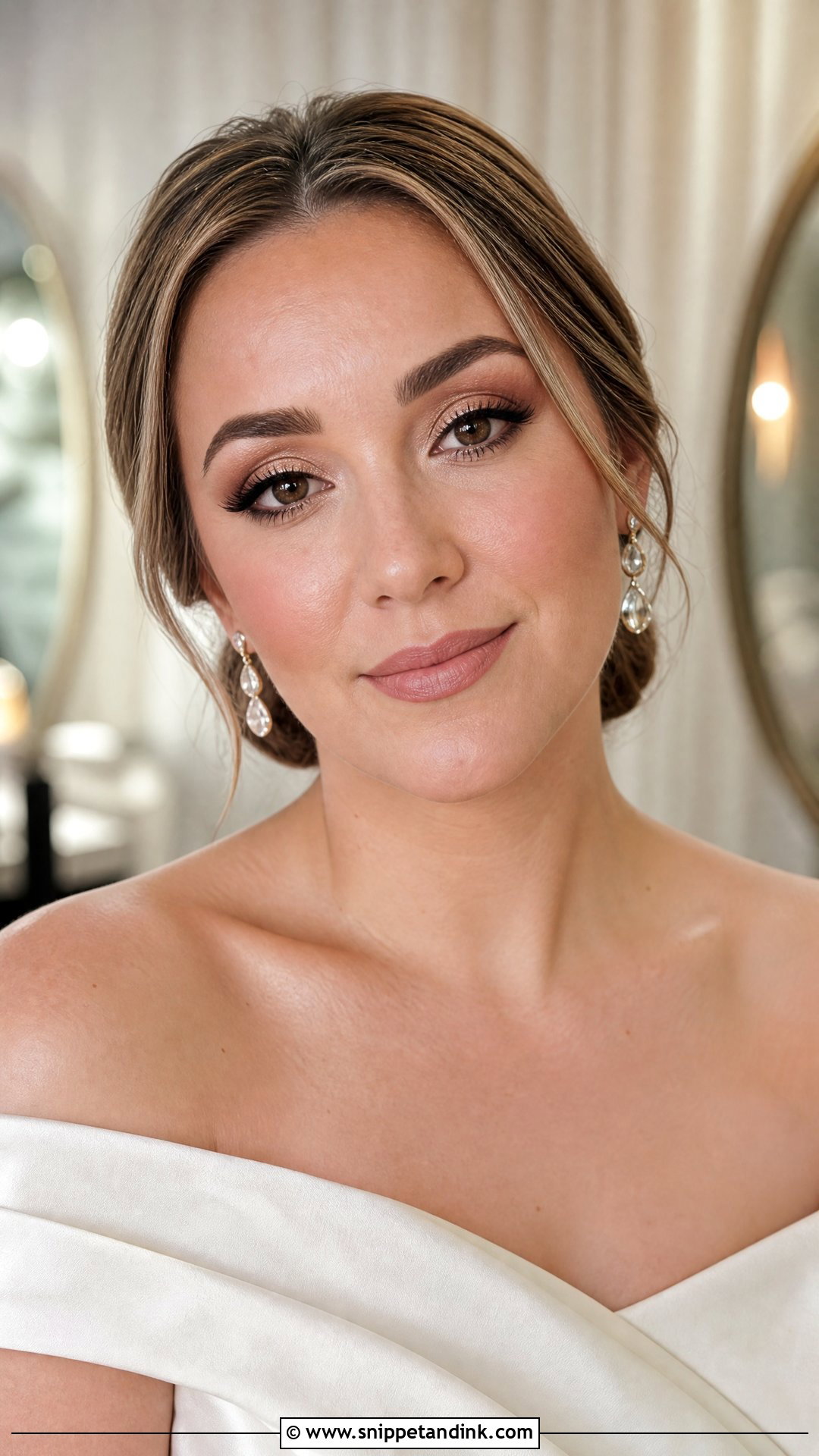 Soft Glam Bridal Makeup for Brown Eyes - Snippet and Ink - 20 Wedding Bride Makeup for Brown Eyes