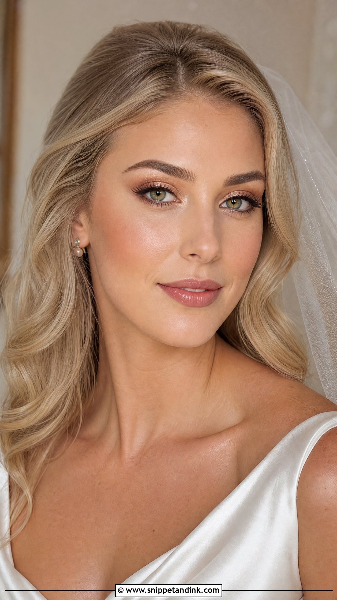 Soft Glam Bridal Makeup for Green Eyes - Snippet and Ink - 20 Bride Make Up for Green Eyes