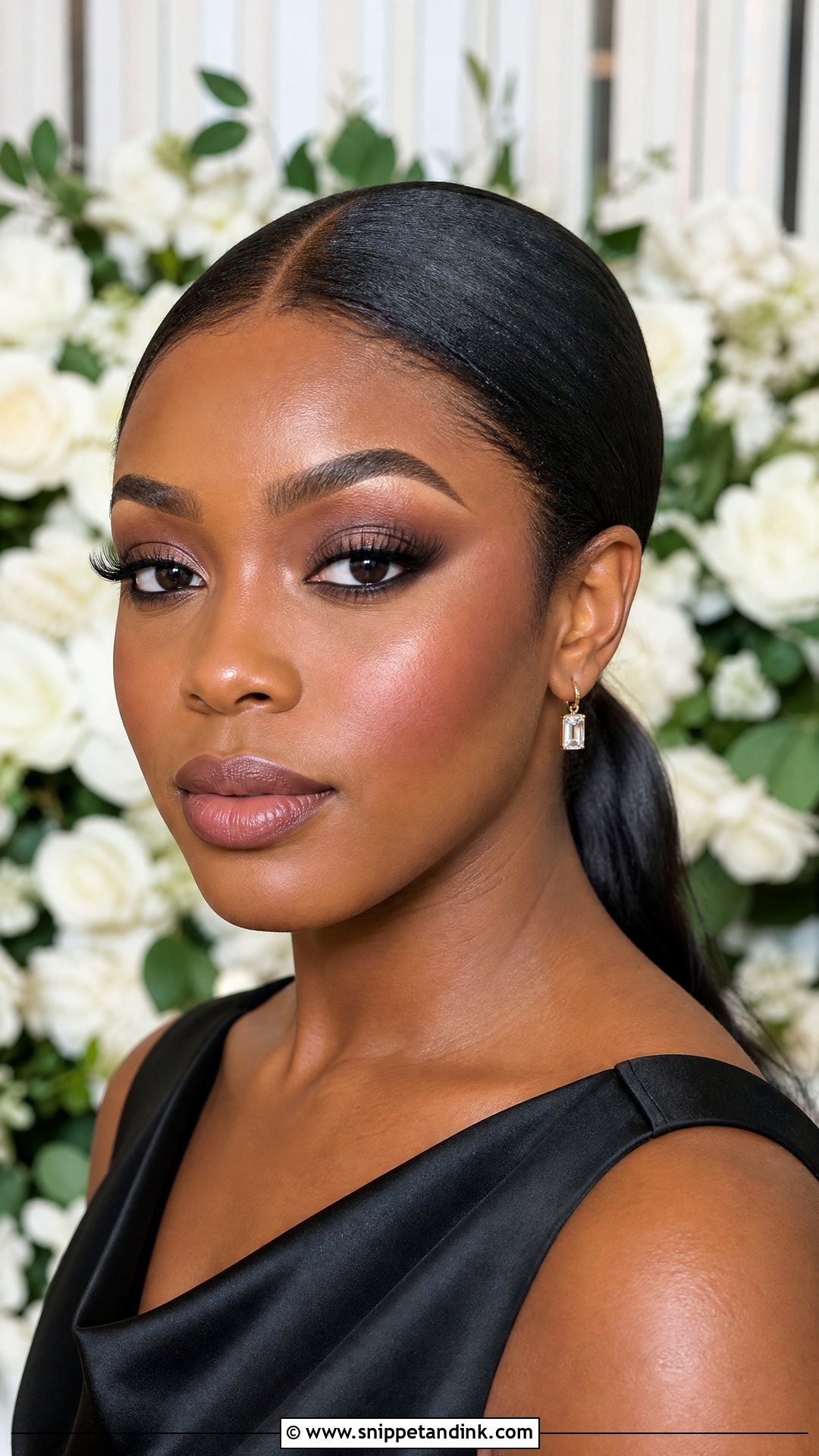 Soft Glam Bridesmaid Makeup For Black Dress - Snippet and Ink - 30 Soft Glam Bridesmaid Makeup Ideas