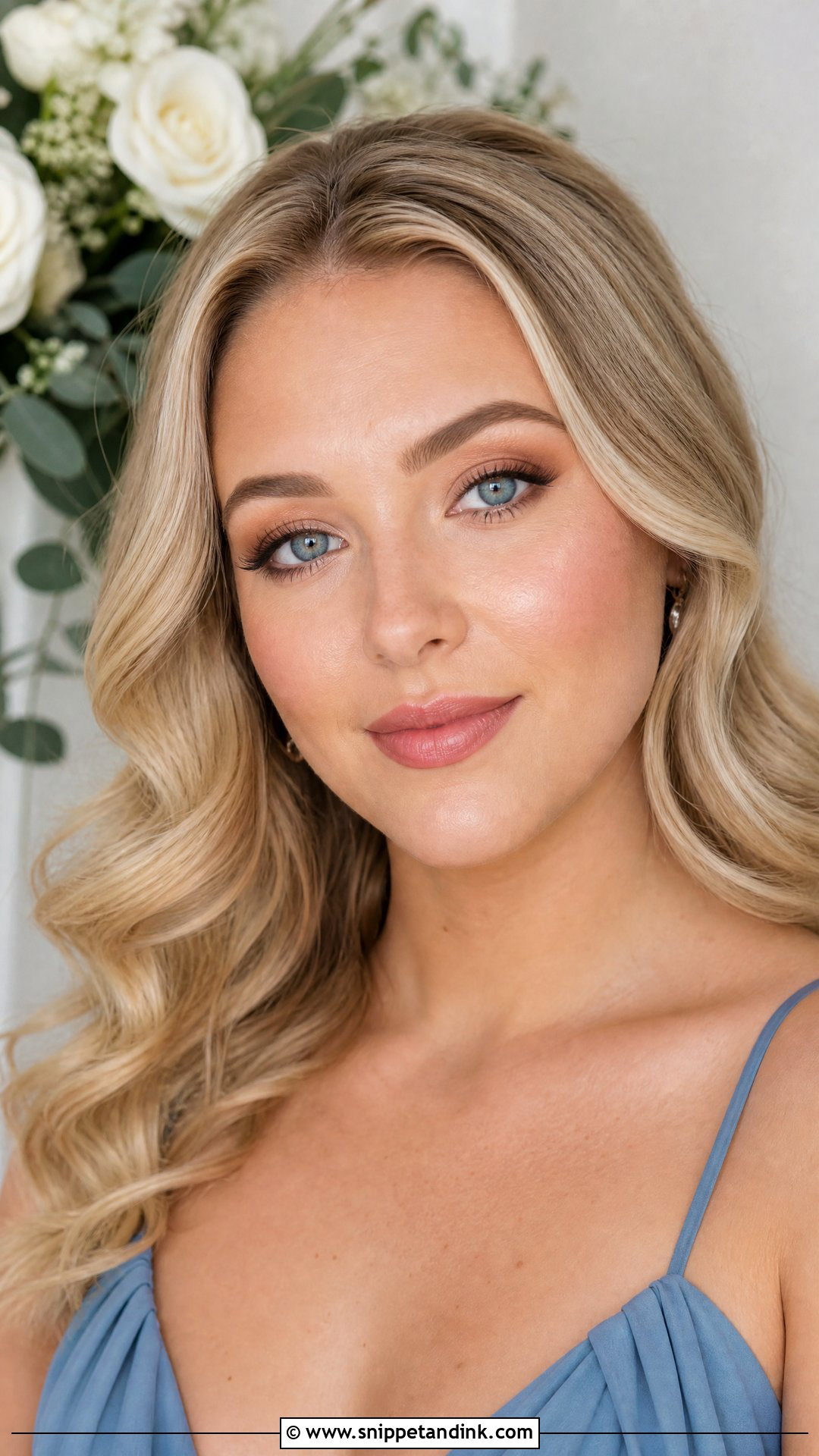 Soft Glam Bridesmaid Makeup For Blue Eyes - Snippet and Ink - 30 Soft Glam Bridesmaid Makeup Ideas