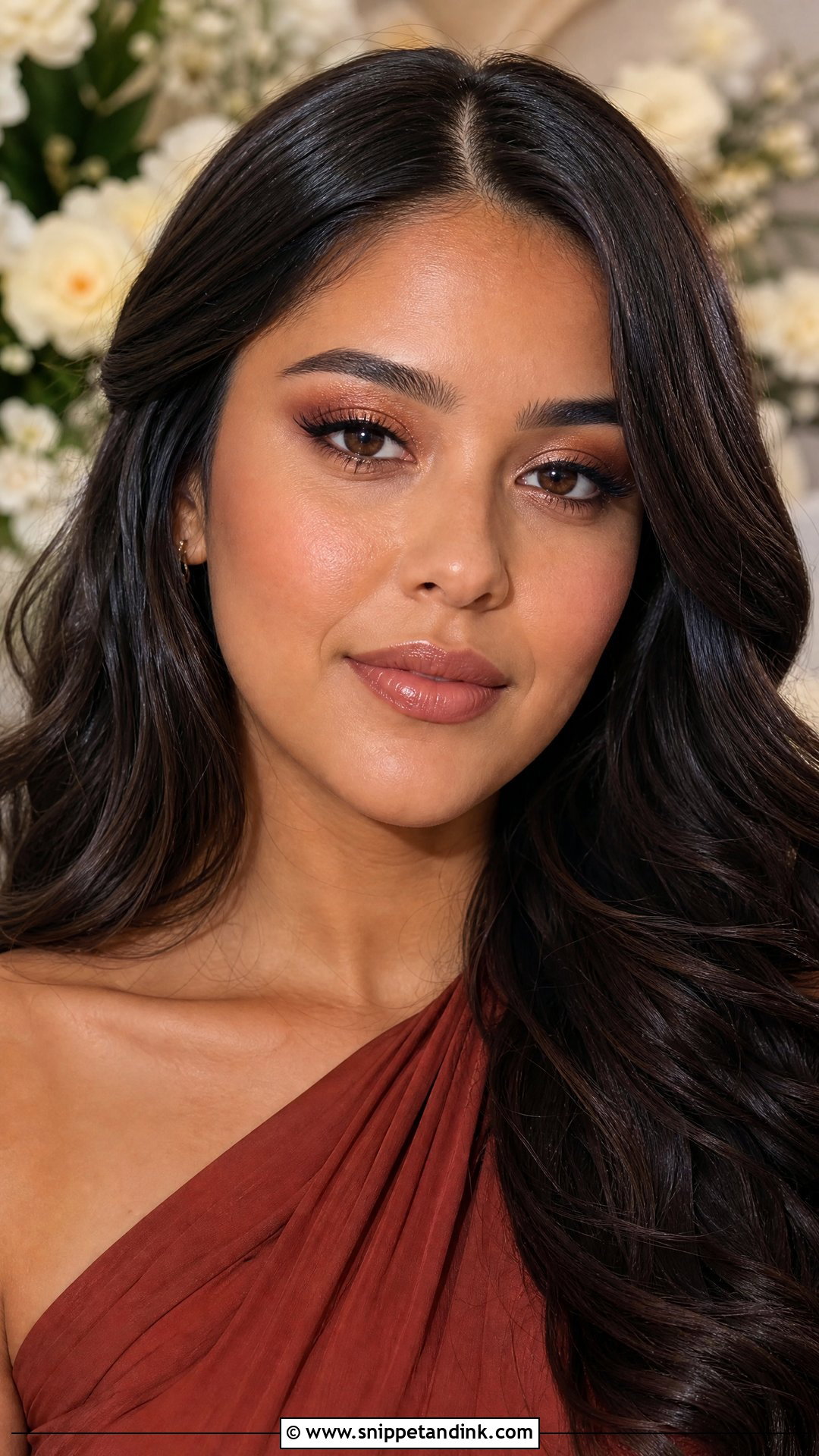 Soft Glam Bridesmaid Makeup With Nude Lip - Snippet and Ink - 30 Soft Glam Bridesmaid Makeup Ideas