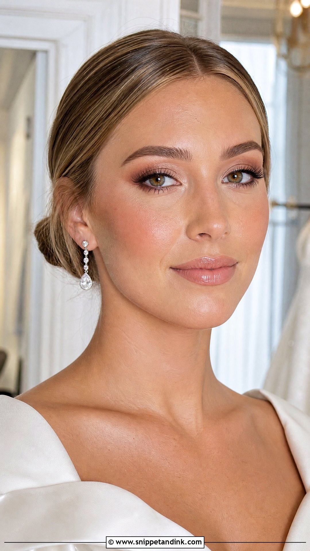 Soft Glam Bronzed Bridal Makeup - Snippet and Ink - 20 Bronzed Bridal Makeup Ideas