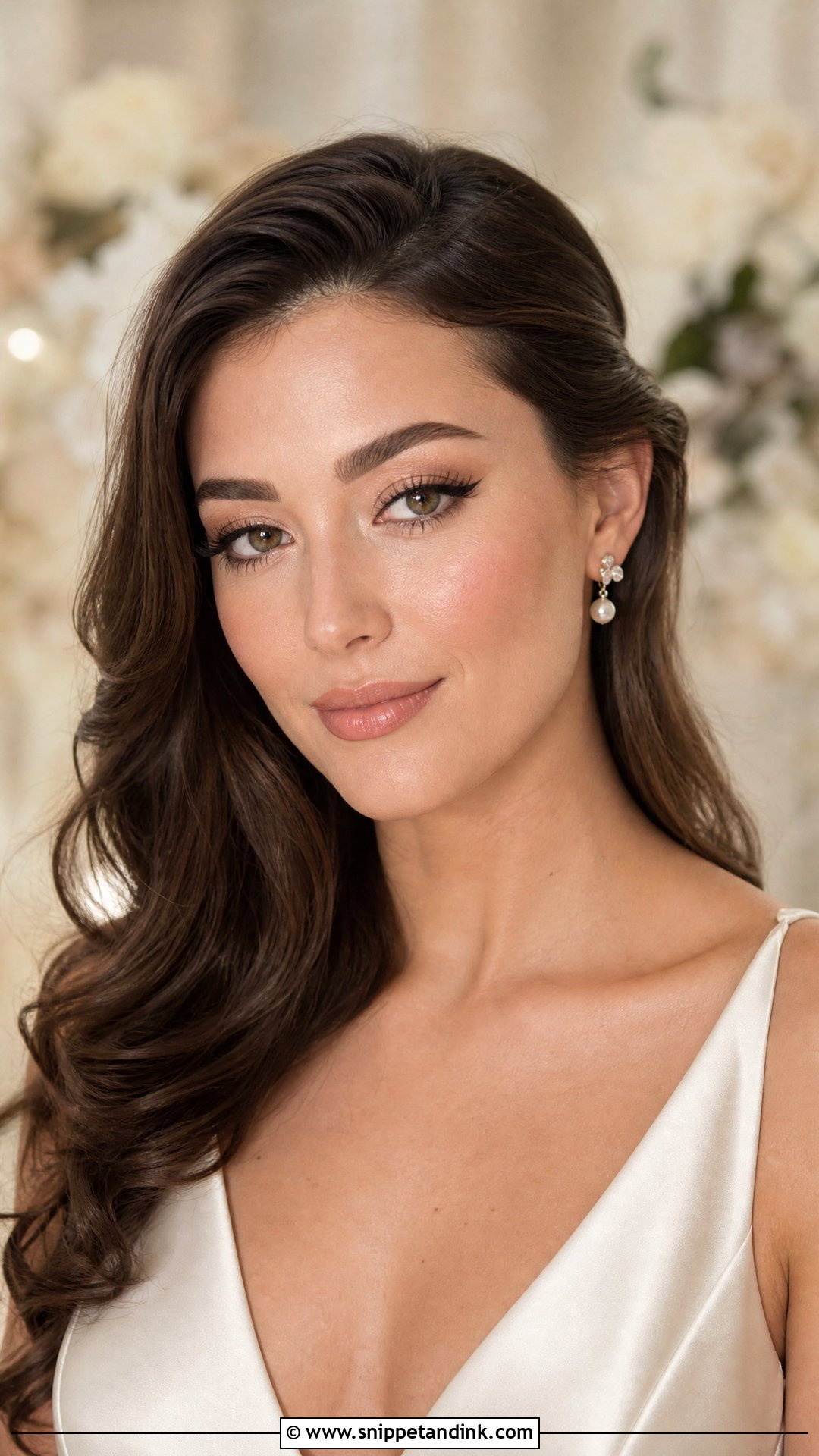 Soft Glam Cat Eye Wedding Makeup - Snippet and Ink - 20 Cat Eye Wedding Makeup Ideas