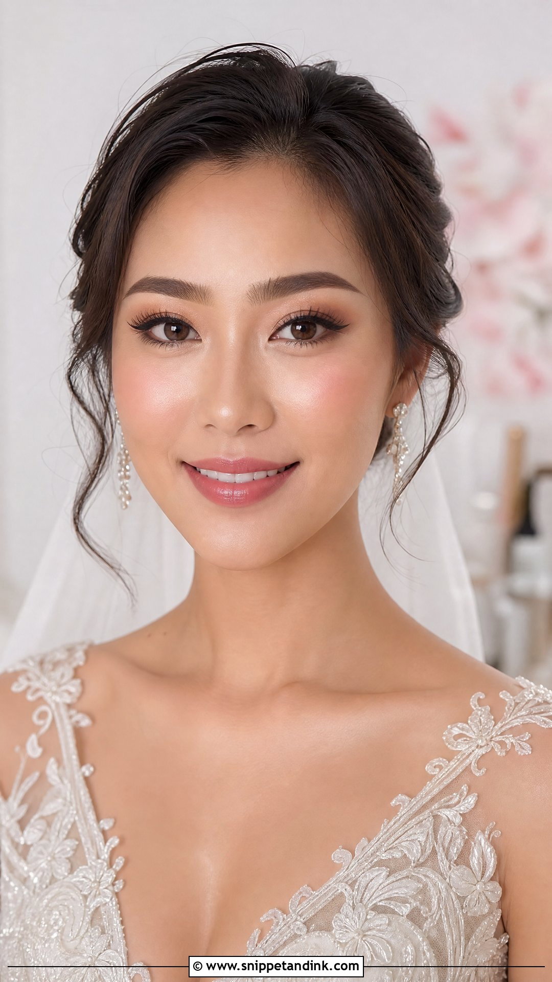 Soft Glam Chinese Bridal Makeup - Snippet and Ink - 20 Chinese Asian Bridal Makeup Ideas