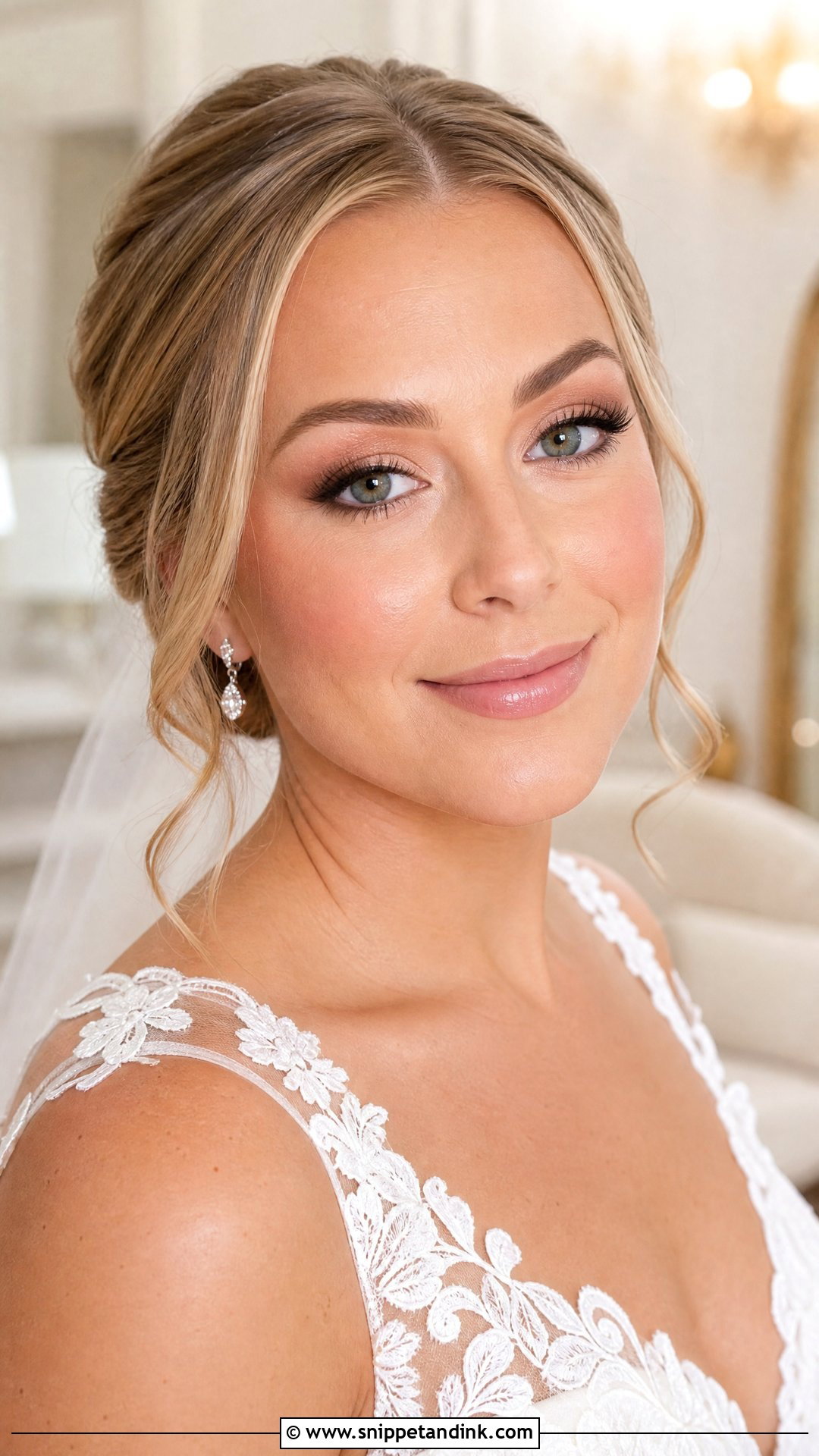 Soft Glam Clean Girl Bridal Makeup - Snippet and Ink - 20 Clean Girl Bridal Makeup Ideas