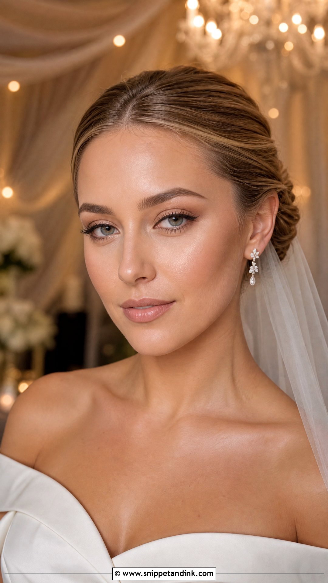 Soft Glam Clean Girl Wedding Makeup - Snippet and Ink - 20 Clean Girl Wedding Makeup Ideas