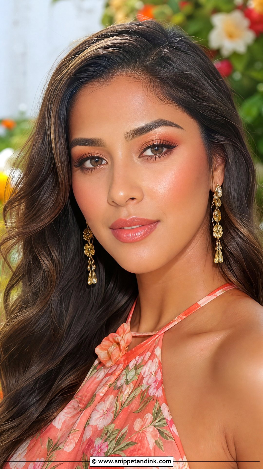 Soft Glam Coral Makeup Wedding Guest - Snippet and Ink - 20 Soft Glam Makeup Wedding Guest Ideas