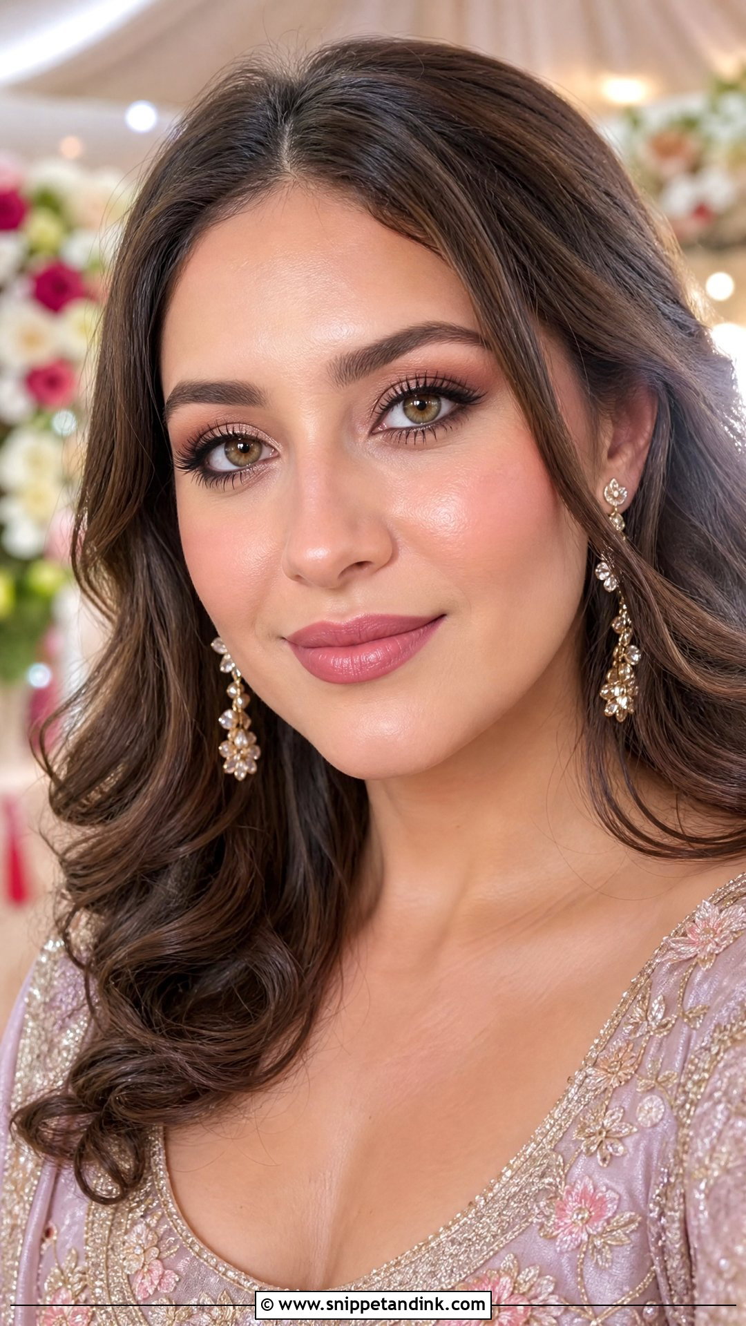 Soft Glam Desi Wedding Guest Makeup - Snippet and Ink - 20 Desi Wedding Guest Makeup Ideas