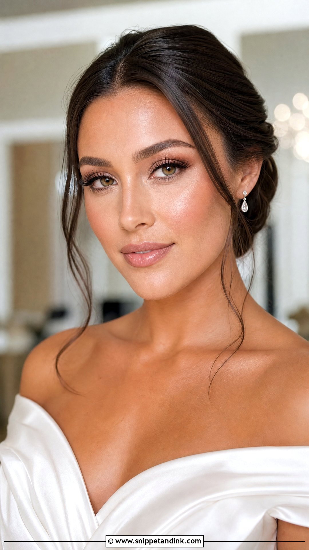 Soft Glam Dewy Bridal Makeup - Snippet and Ink - 25 Dewy Bridal Makeup Ideas