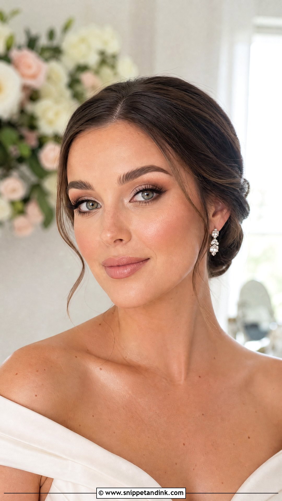 Soft Glam Glowy Bridal Makeup - Snippet and Ink - 30 Glowy Bridal Makeup Ideas