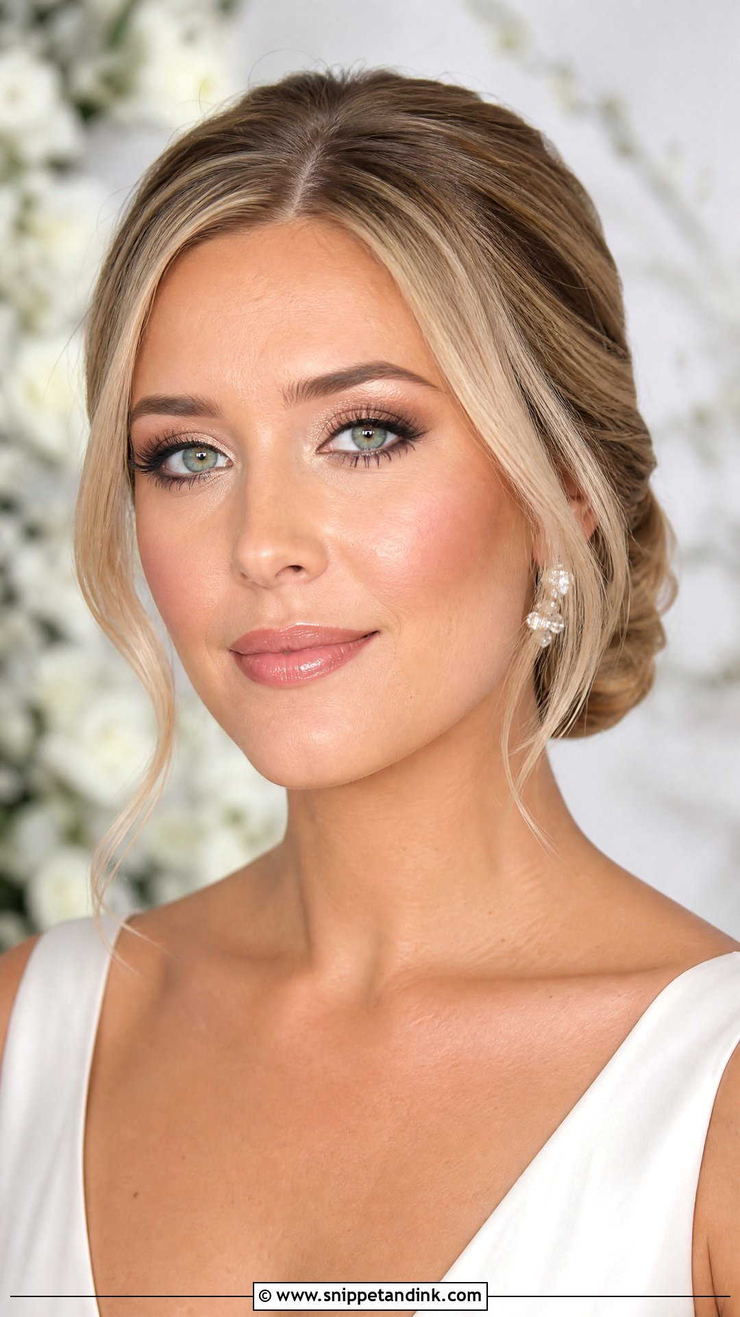 Soft Glam Green Eye Bridal Makeup - Snippet and Ink - 20 Green Eye Bridal Makeup Ideas