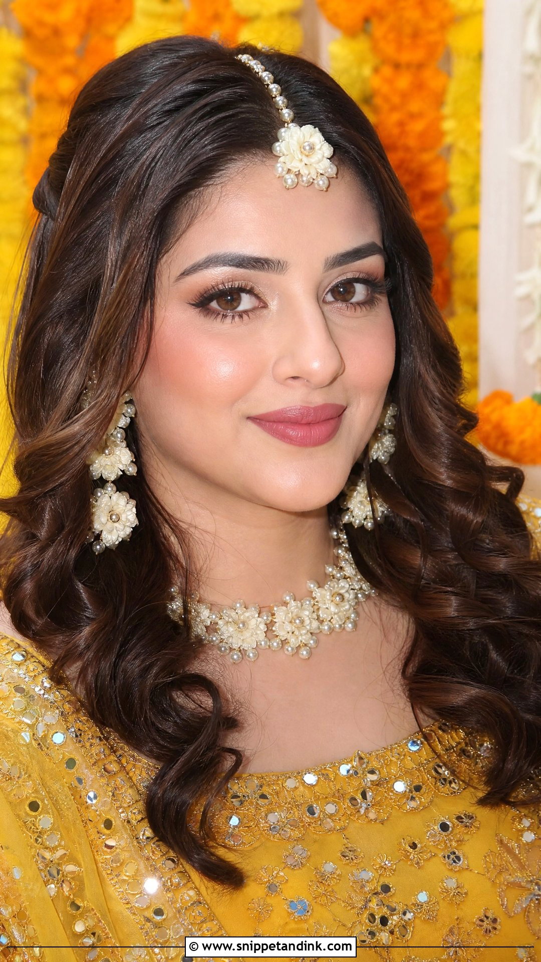 Soft Glam Haldi Bridal Makeup - Snippet and Ink - 25 Haldi Bridal Look Ideas